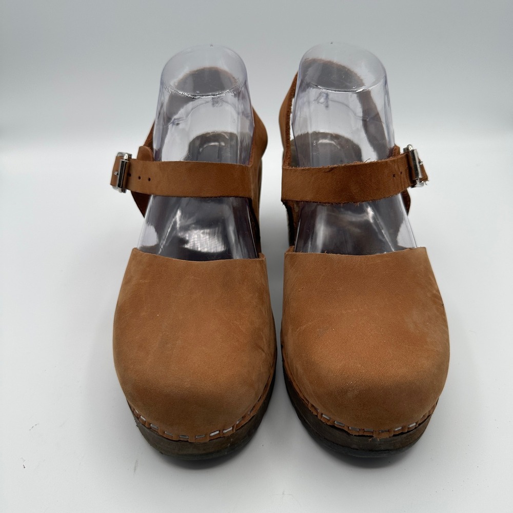Lottas from Stockholm Swedish Clog EU 39 US 8.5 Mary Jane Chunky Scandi Boho